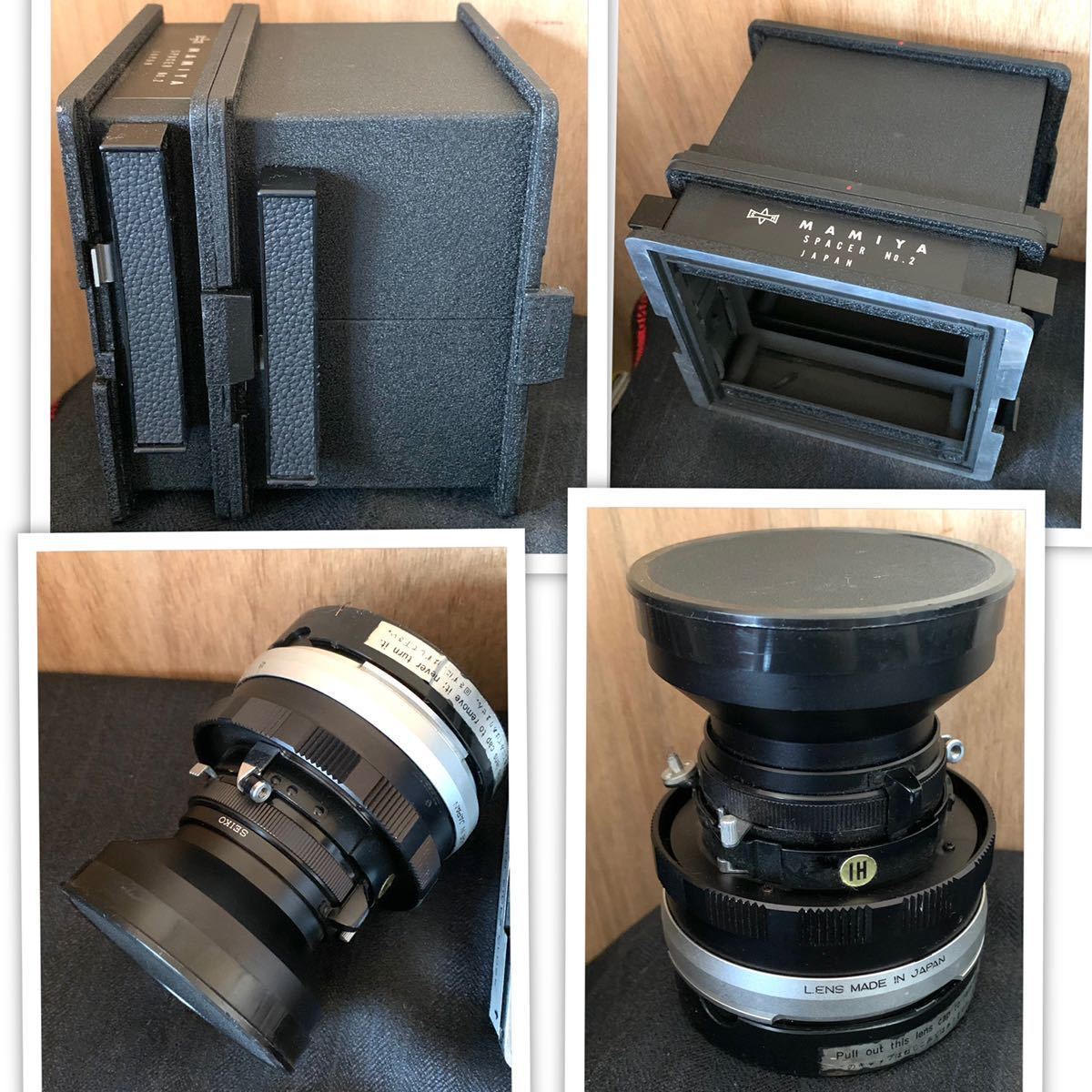 MAMIYA マミヤ universal ユニバーサル アダプター スペーサー ロールフィルムホルダー ポラホルダーなど 色々まとめ マミヤ MAMIYA UNIVERSAL #SHF108#01221 F4.7 FN18301Y