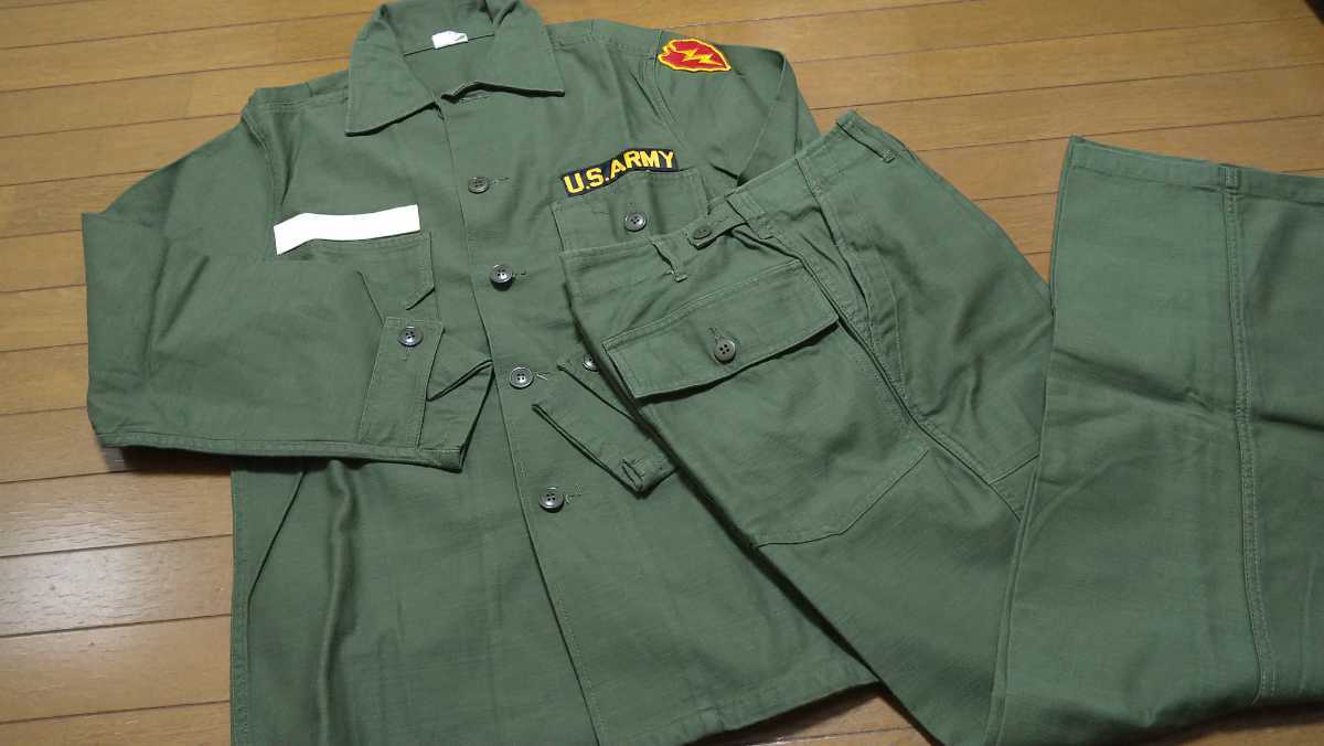 米軍 ユーティリティシャツ&パンツ 中田商店 セスラー製 第25歩兵師団
