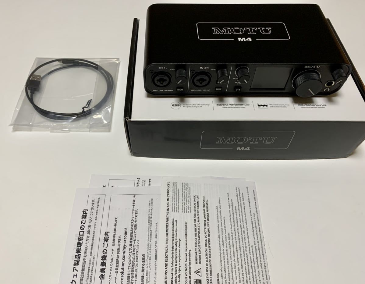 【新古品】MOTU M4 オーディオインターフェースDTM DAW 音楽制作 新古品】MOTU M4 オーディオインターフェースDTM DAW 音楽制作 MOTU M4