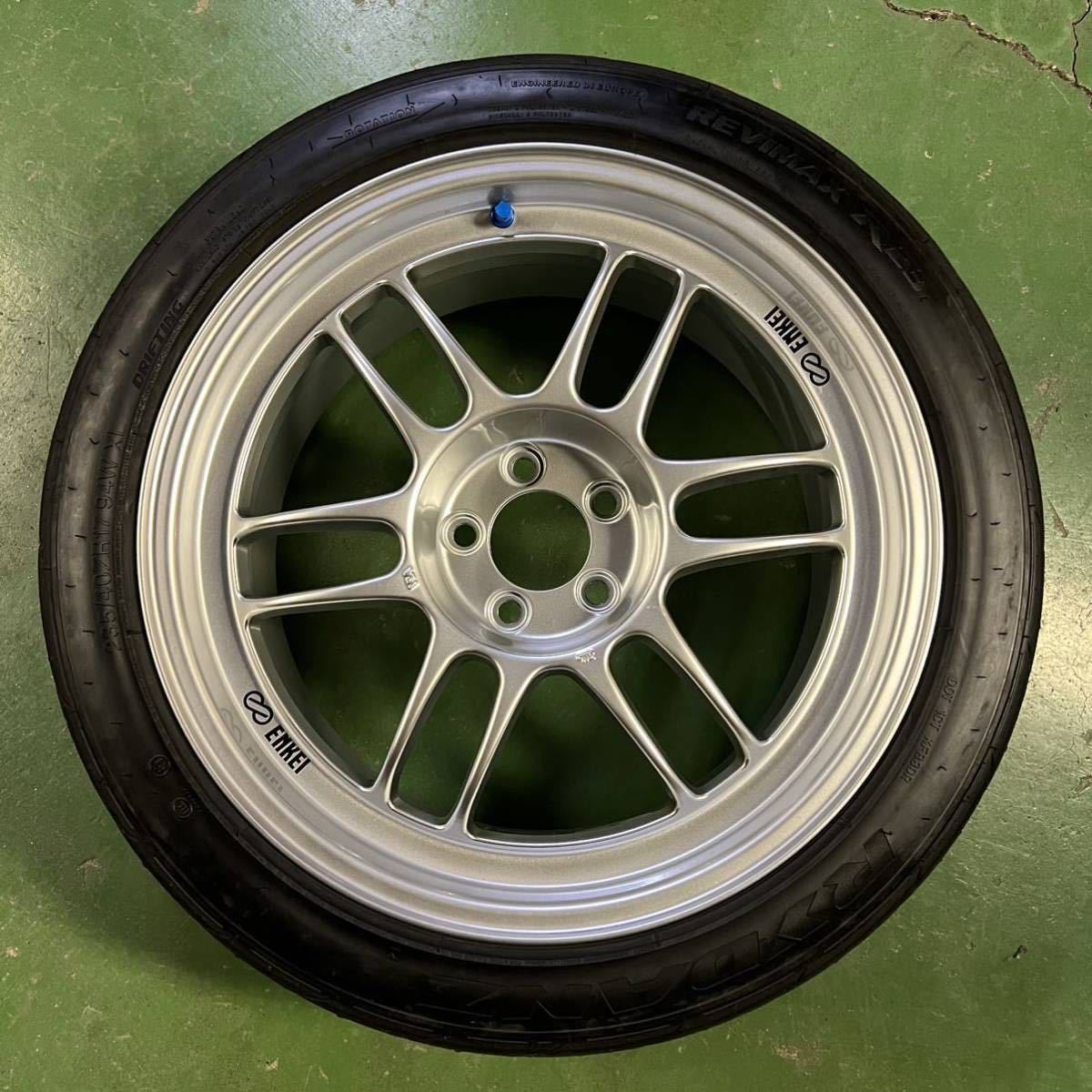 売り切り!! ENKEI RPF1 17インチ5H PCD100 8j+35 φ73 シバタイヤ235 
