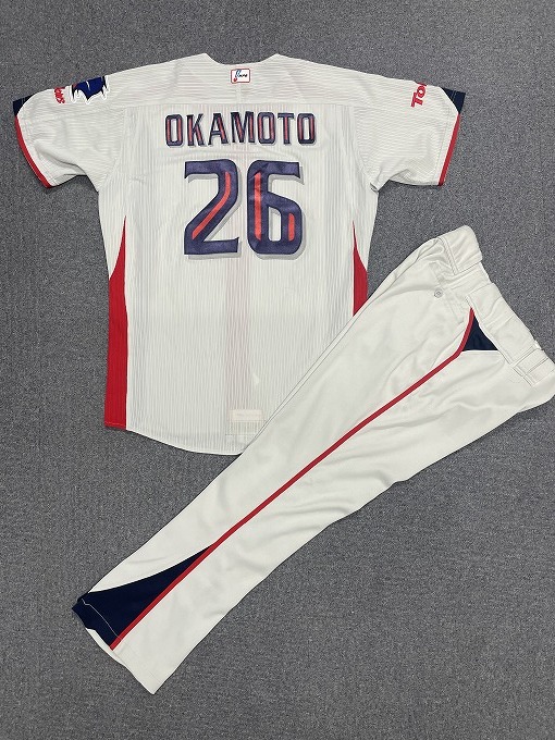 【プロ支給品・実使用】ヤクルトスワローズ 6番 ユニフォーム上下セット　激レア ヤクルトスワローズ #26 岡本秀寛 2009年 支給品 実使用 ユニフォーム