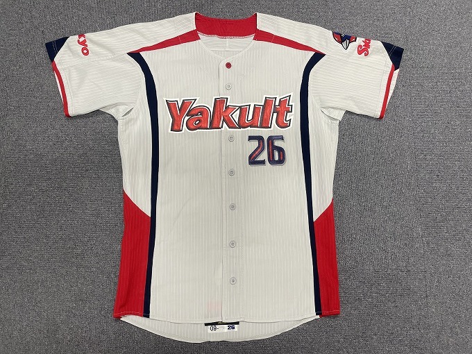 【プロ支給品・実使用】ヤクルトスワローズ 6番 ユニフォーム上下セット　激レア ヤクルトスワローズ #26 岡本秀寛 2009年 支給品 実使用 ユニフォーム
