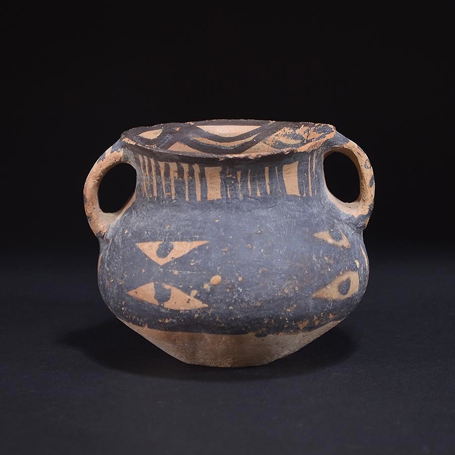 ☆いい楽 特集中国美術☆アンダーソン土器 彩陶双耳壺 BC20c.(土器