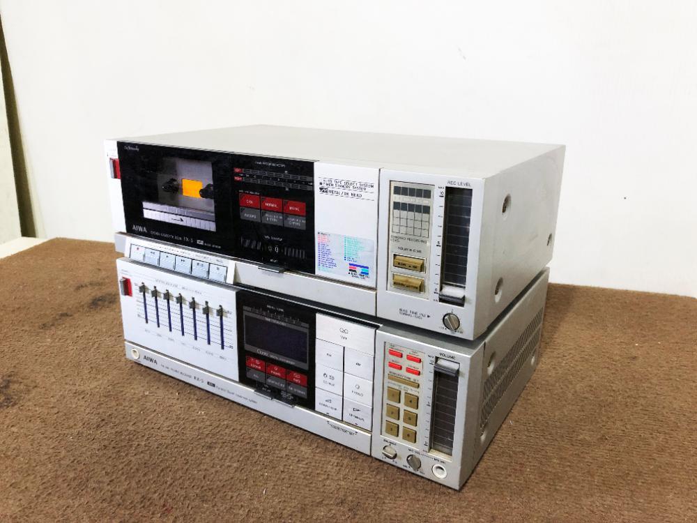 ◎☆ジャンク扱い品 中古☆AIWA アイワ コンポ カセットデッキ/AM・FM