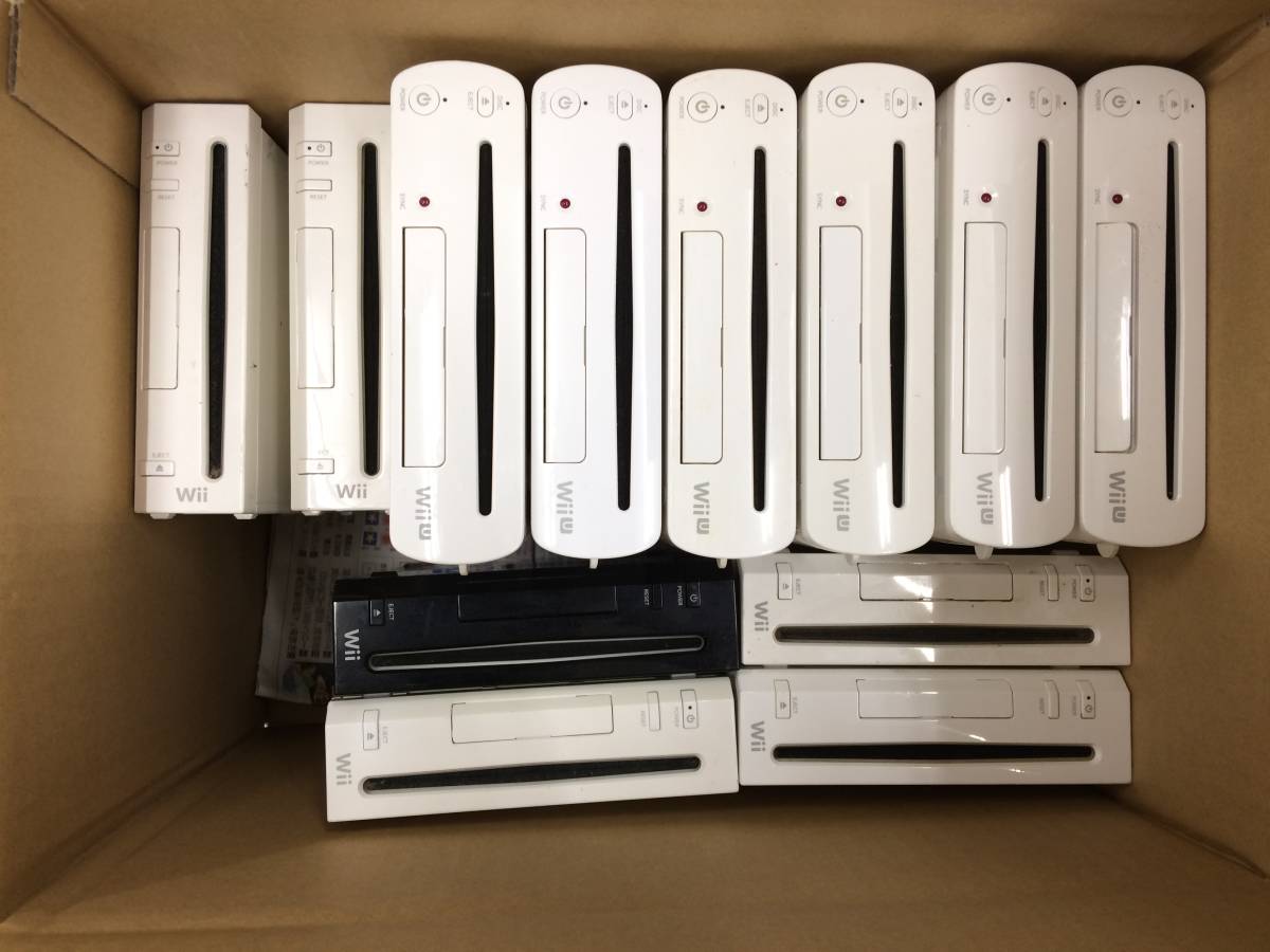 Nintendo Wii/WiiU 本体 計12台セット 大量 まとめ売り 動作未確認