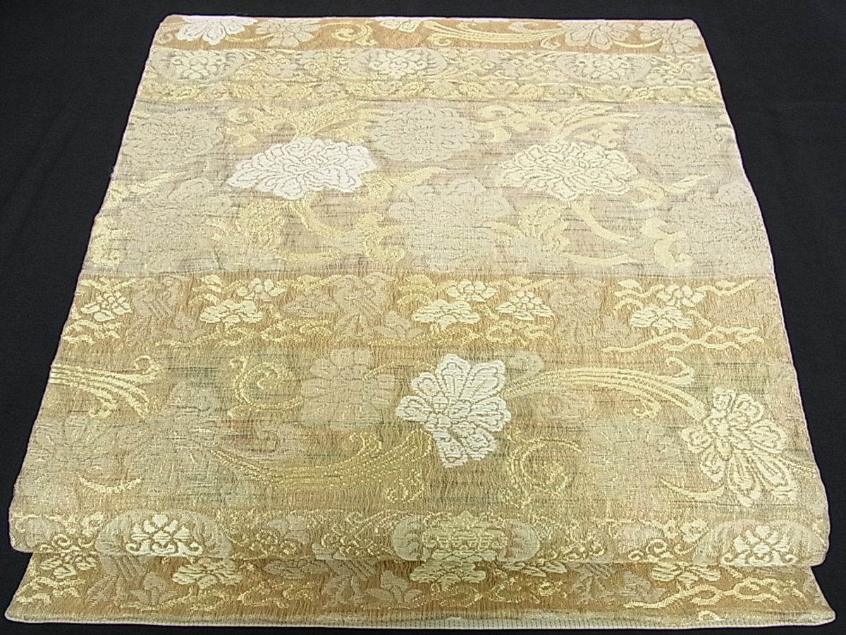 人気定番，本物保証 平和屋着物 西陣 華翔苑謹製 六通柄袋帯 唐織 すくい織 花鳥唐草文 金糸 逸品 w1652(仕立て上がり)｜売買されたオークション情報、yahooの商品情報をアーカイブ公開 - オークファン 仕立て上がり