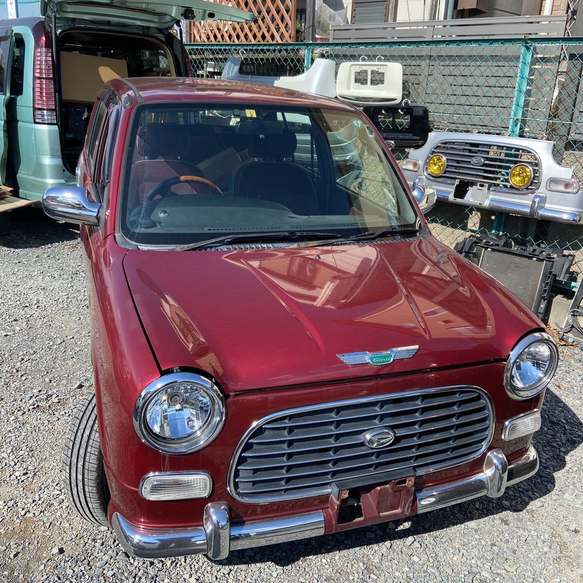 ダイハツ ミラジーノ L700S 前期 純正 メッキ フロントグリル 