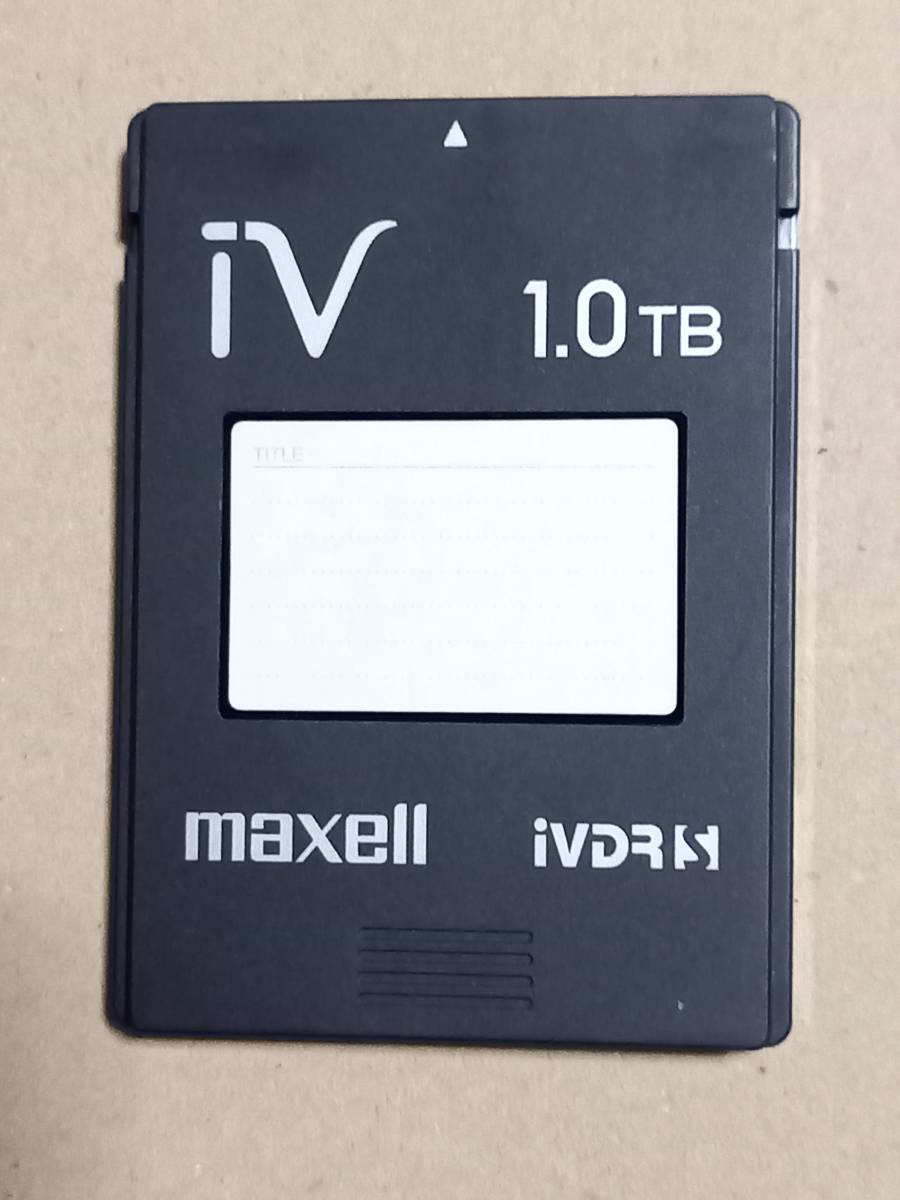 ★送料無料★　動作品　マクセル（maxell）　iVDR-S規格対応　カセットハードディスク（アイヴィ）　1.0TB（ブラック）　M-VDRS1T.E.BK_2