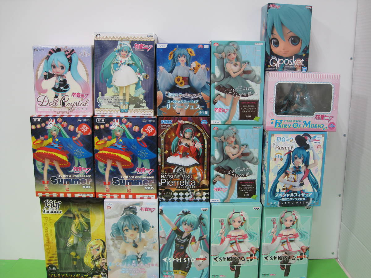 未開封 初音ミク Lily フィギュア 16体セット プライズ Qposket SPM 