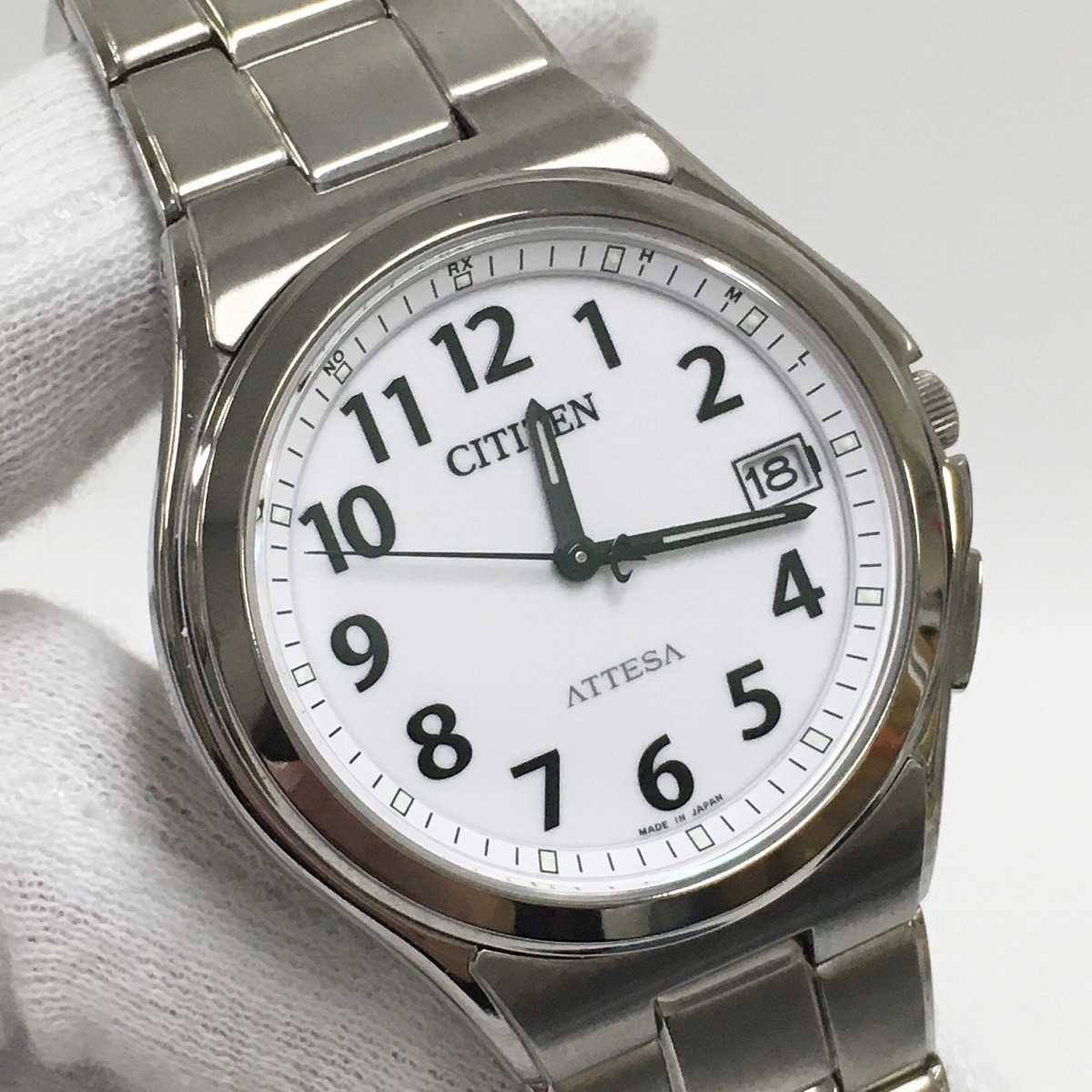 中古】CITIZEN ATTESA 腕時計 ATD53-2847 エコドライブ 電波時計 