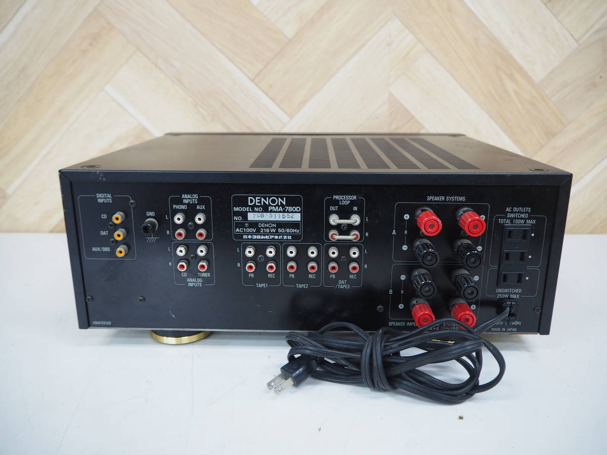 ☆【K0218-10】DENON デノン PMA-780D プリメインアンプ ジャンク PMA