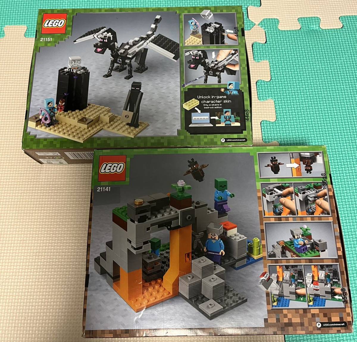 送料込 新品 未開封 レゴ マインクラフト ゾンビの洞くつ 最後の戦い エンダードラゴン マイクラ２種セット Sakumoto Co Jp