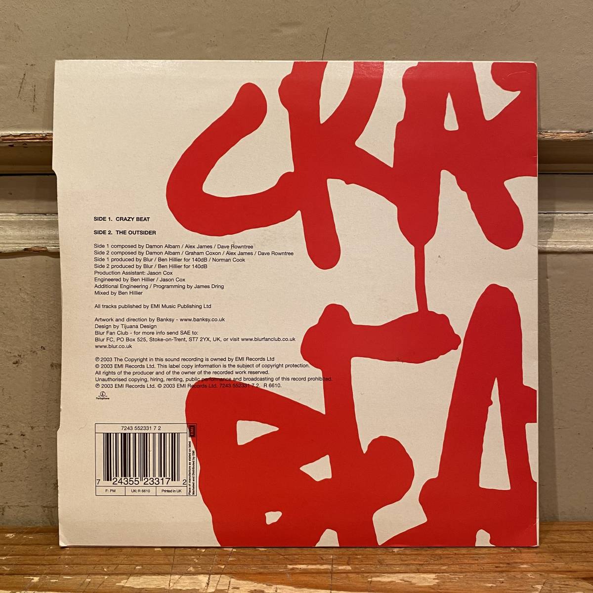 ◇希少7インチアナログEP◇Blur ブラー Crazy Beat◇Parlophone 2 