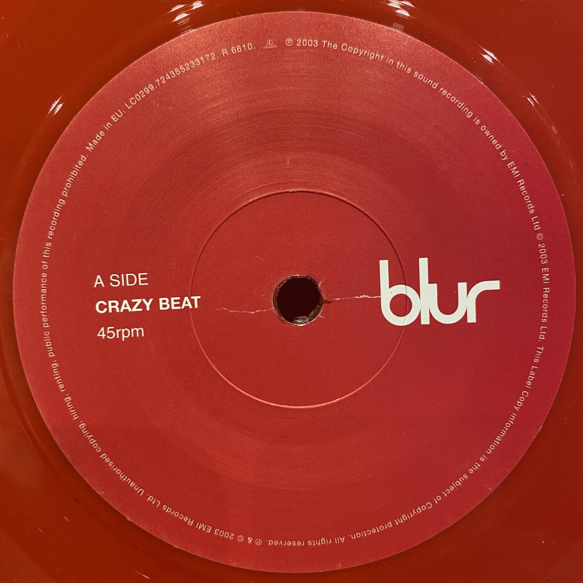 ◇希少7インチアナログEP◇Blur ブラー Crazy Beat◇Parlophone 2 