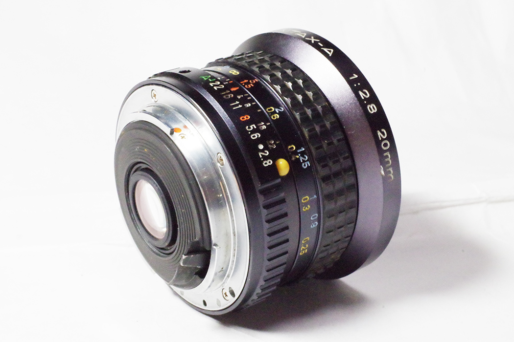 ペンタックス SMC PENTAX-A 20mm F2.8 Kマウント超広角レンズ 絞り不動