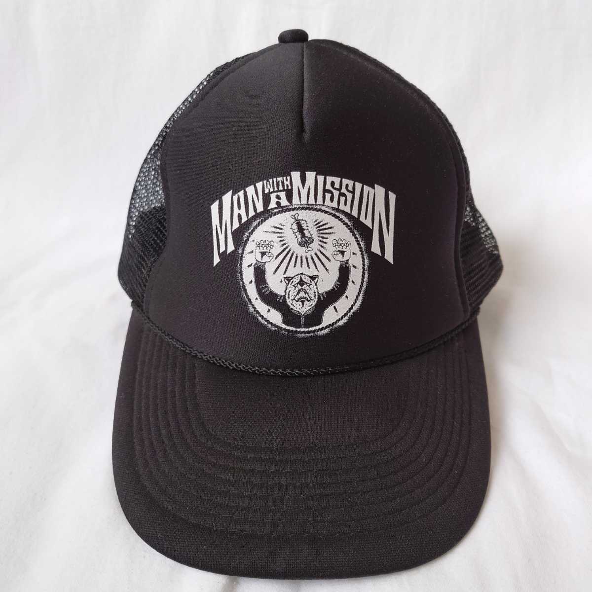 中古 MAN WITH A MISSION キャップ マンウィズ 帽子 メッシュキャップ