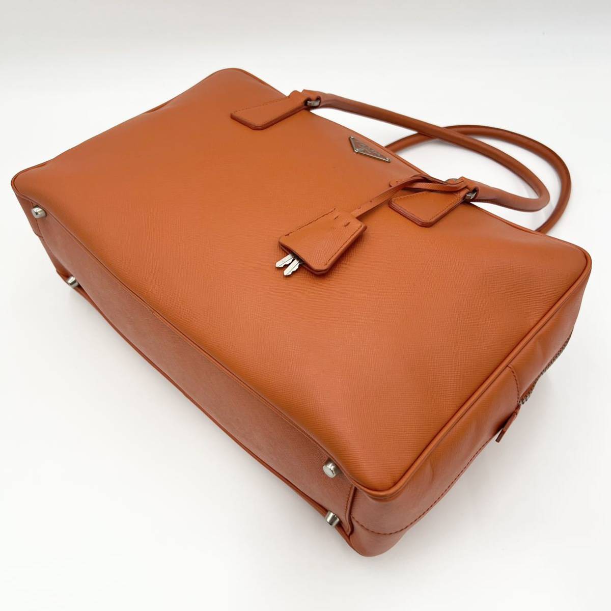 1円 【希少カラー】美品 PRADA プラダ トートバッグ ワンショルダー 