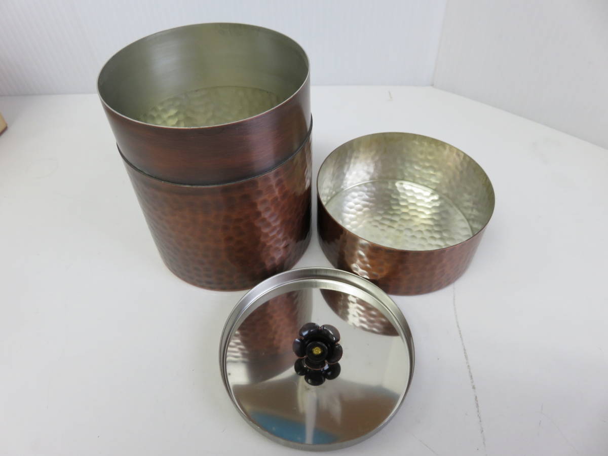 翠玉堂 瑞煌 茶器揃 純銅製 茶筒 建水 (銅製)｜売買されたオークション