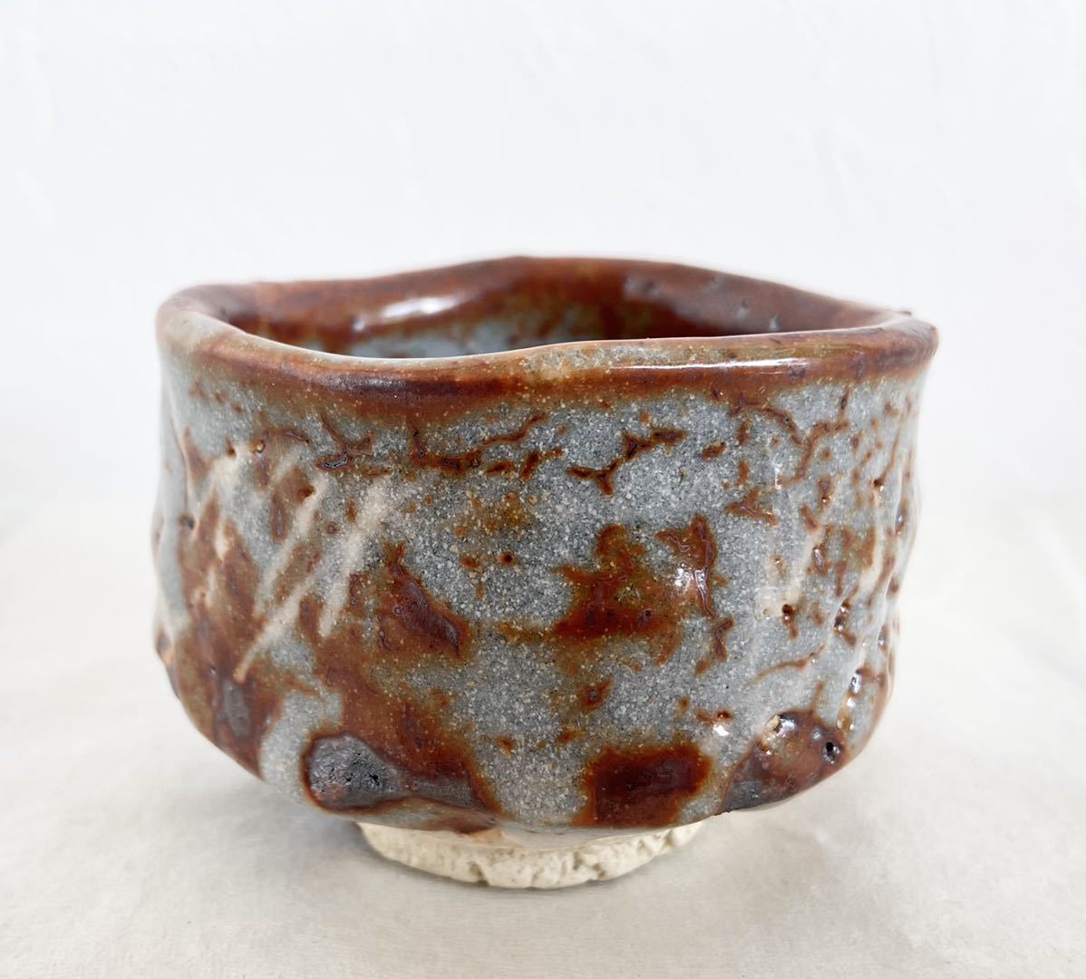 鈴木都 本物保証 ぐい呑 新品未使用 共箱 志野 栞 鼠志野 個展出品作