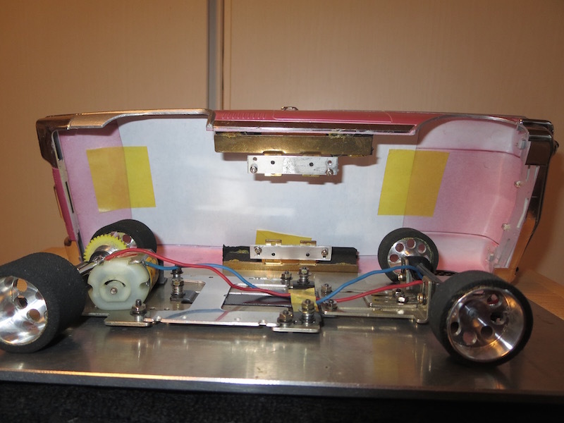 1/24 Plafit Excel スロットカー完成品 Cadillac Eldorado Convertible プラフィットExcel x キャデラック・エルドラド 1⁄24 - Yahoo!オークション スロットレーシングカーシャーシ③ プラ ボディ付き