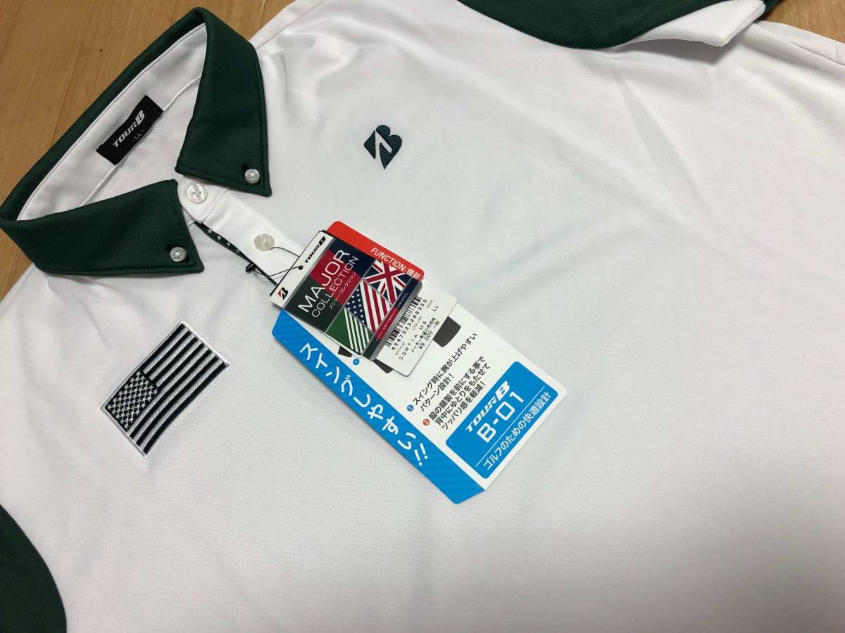 BRIDGESTONE GOLF(ブリヂストンゴルフ) TOUR B MAJOR COLLECTION 半袖ポロシャツ 3GRT1A(MS)ＬＬ