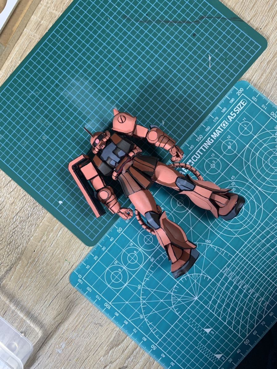 ガンプラ イラスト風塗装 アニメ塗り 筆塗り Hgucシャア専用ザク 機動戦士ガンダム 売買されたオークション情報 Yahooの商品情報をアーカイブ公開 オークファン Aucfan Com