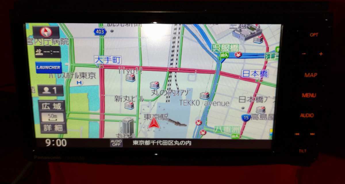 車 Panasonic 7インチワイド カーナビ CN-RZ753W 本体