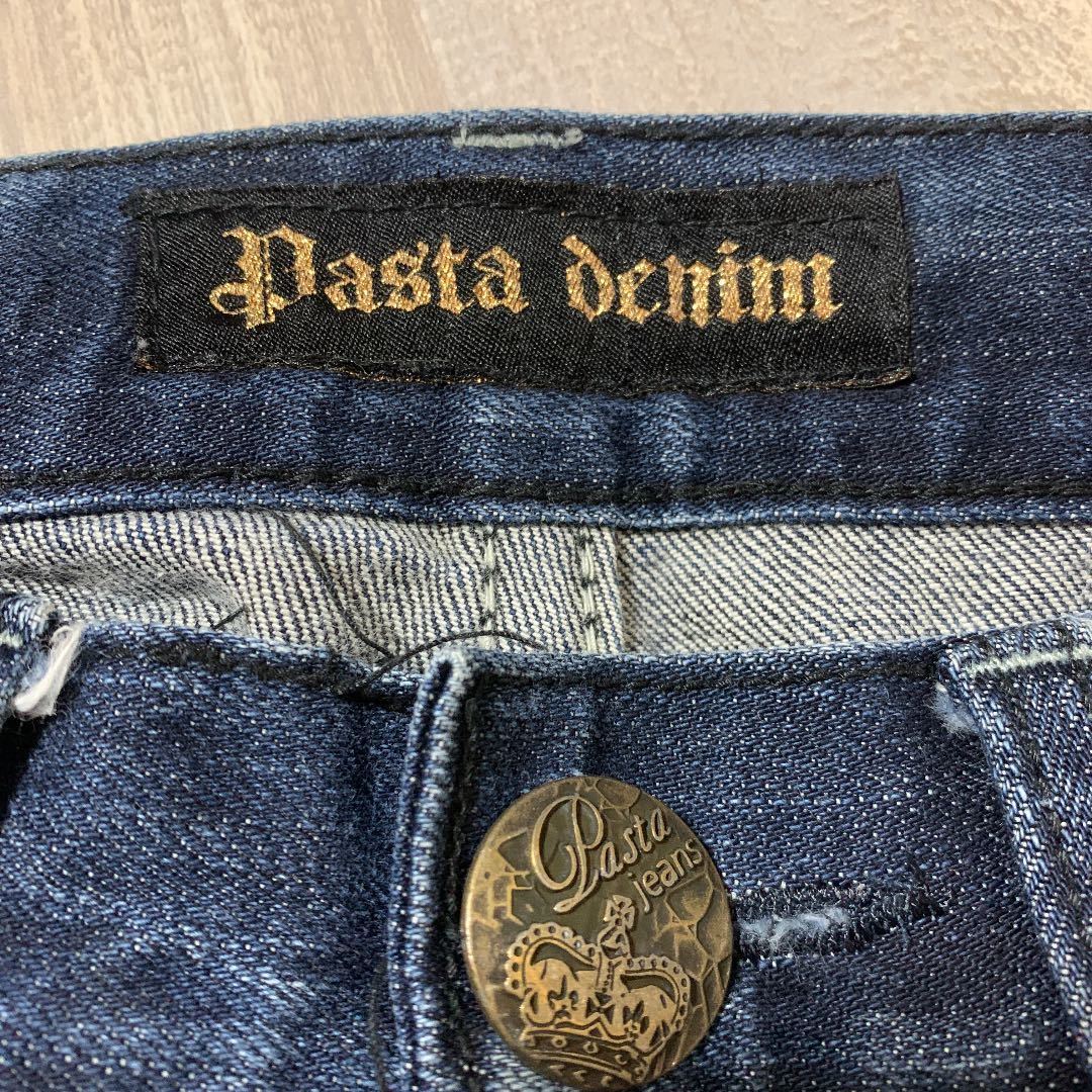 豪華刺繍 ヴィンテージ加工】PASTA DENIM ユーズド デニム パンツ 