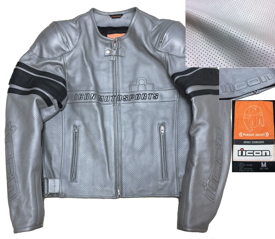 ICON MOTOSPORTS アイコン モトスポーツ PURSUIT JACKET 牛革 