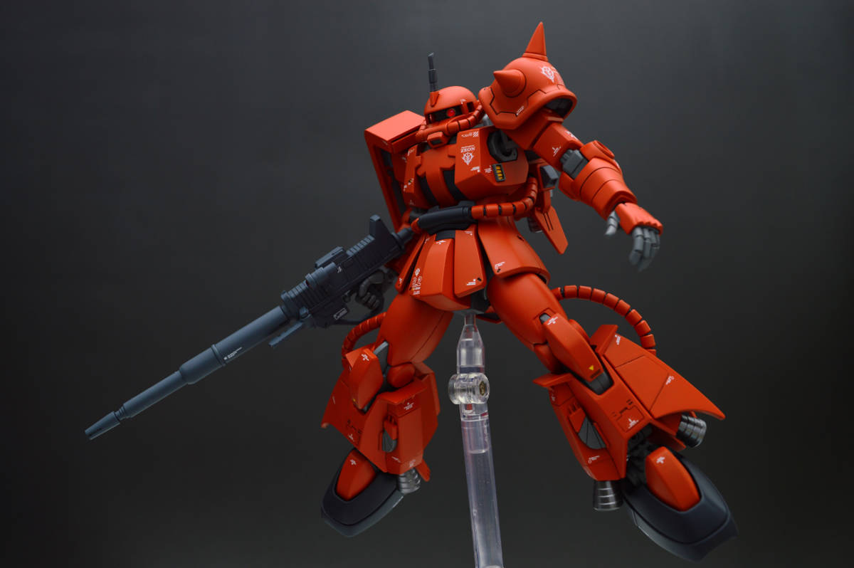 HGUC1/144　高機動型 ザク ビームライフル試験型　MS06-R2/P 改修塗装済み完成品 エリオット・レム機_2