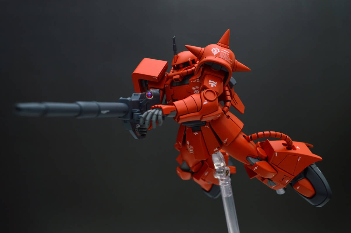 HGUC1/144　高機動型 ザク ビームライフル試験型　MS06-R2/P 改修塗装済み完成品 エリオット・レム機_3