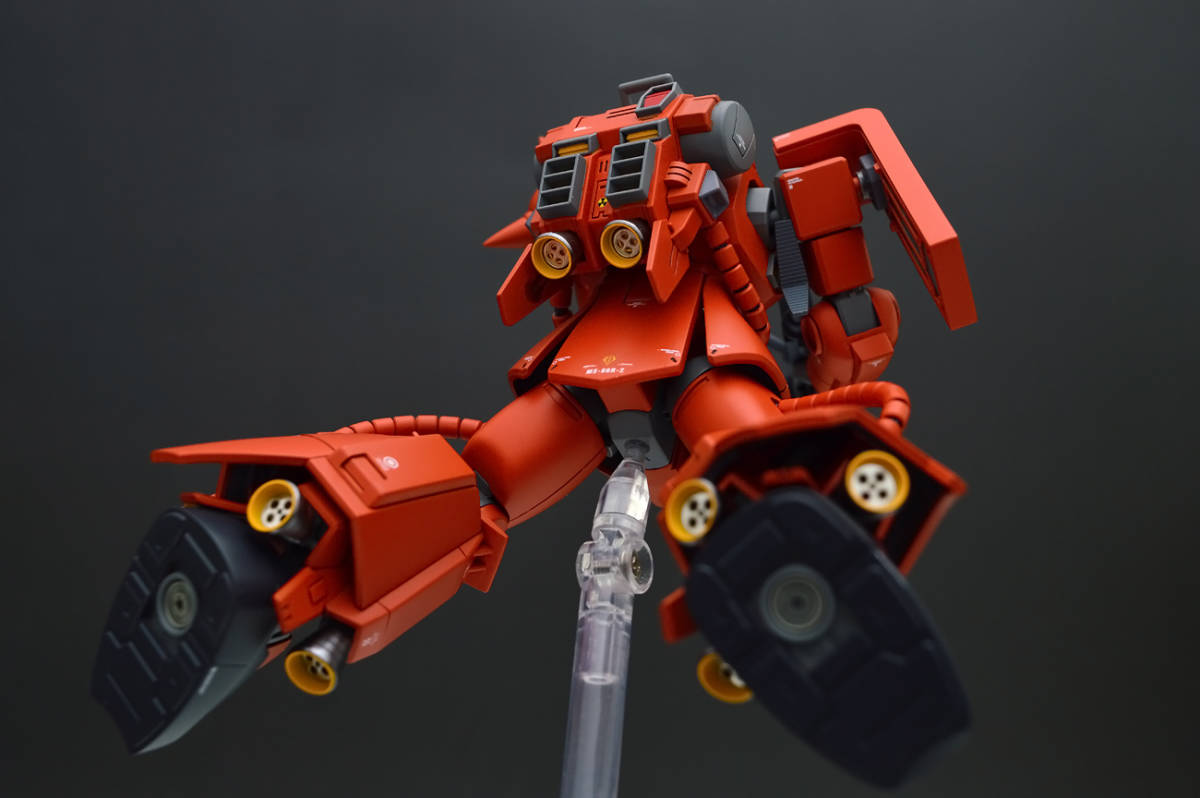 HGUC1/144　高機動型 ザク ビームライフル試験型　MS06-R2/P 改修塗装済み完成品 エリオット・レム機_4