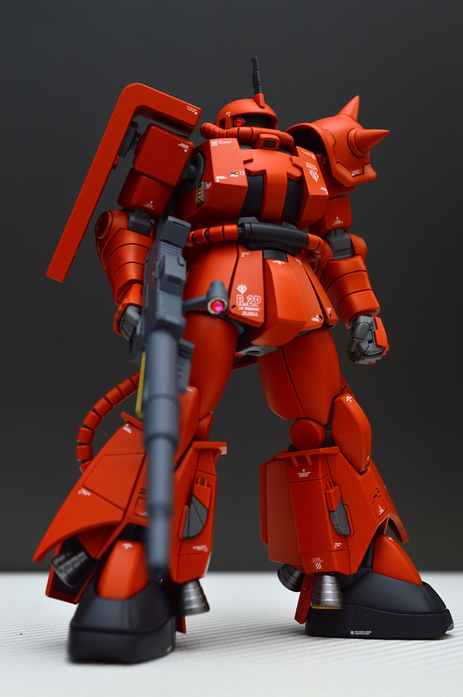 HGUC1/144　高機動型 ザク ビームライフル試験型　MS06-R2/P 改修塗装済み完成品 エリオット・レム機_6