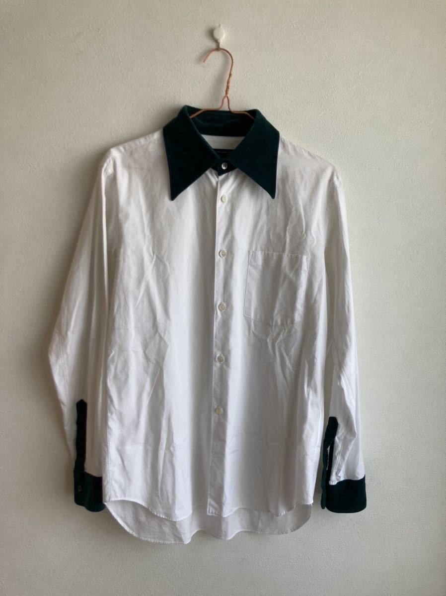 レア [COMME des GARONS HOMME PLUS] ベロア切替シャツ 