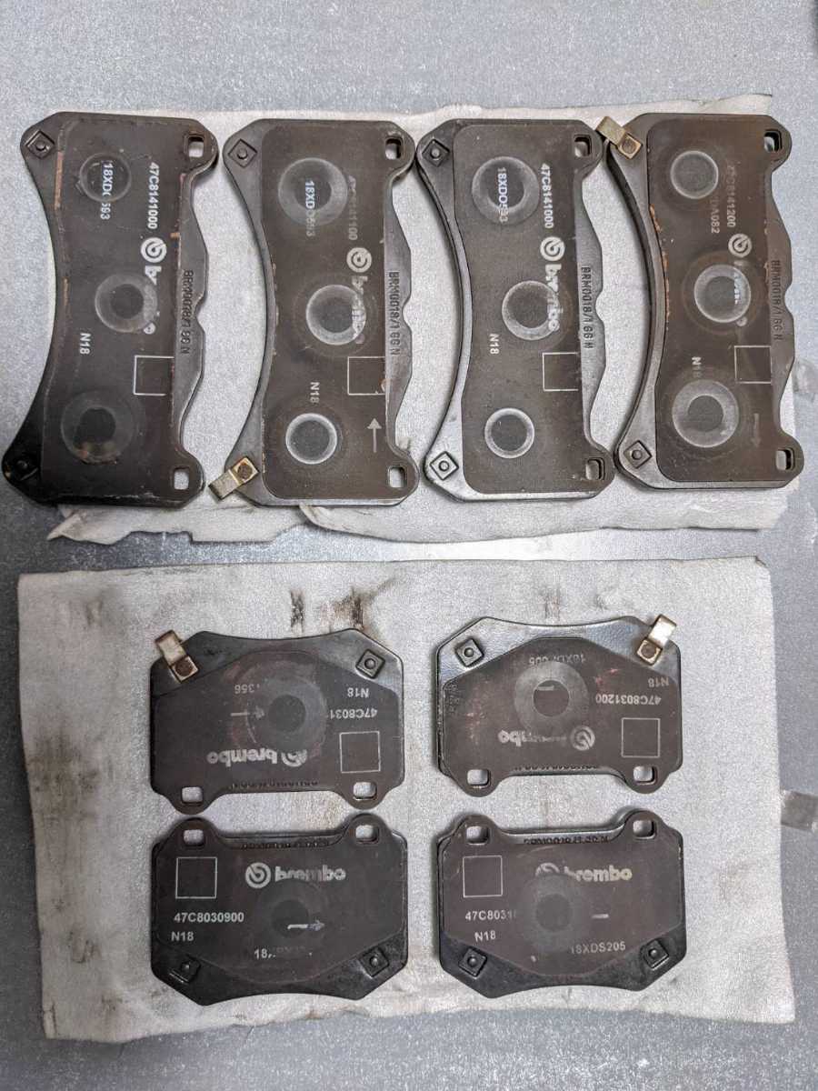 スバル VAB WRX STI D型 後期 純正 ブレンボキャリパー 6POT WRX STI VAB 後期(D～F) 純正ブレンボ(6pot)ブレーキパッド前後セット