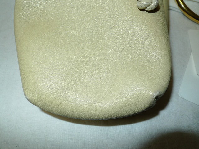 ◇JIL SANDER ジルサンダー レザー☆ブレスレット付き レザー 巾着 