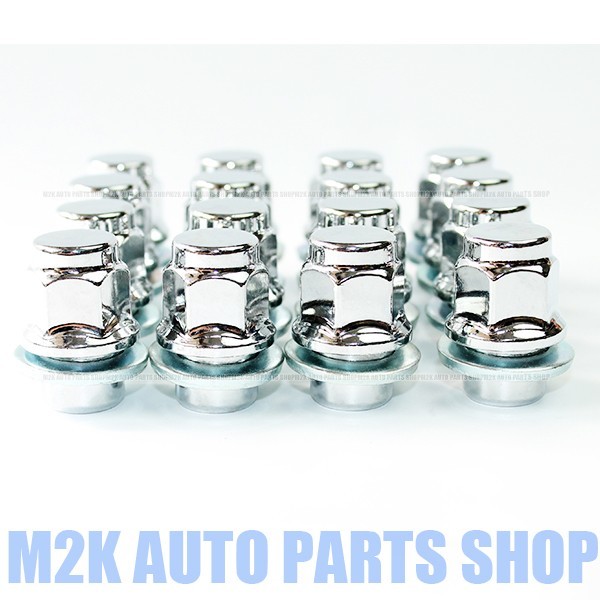 ホイールナット M12 ホイール トヨタ トヨタ純正 純正 P1.5 メッキナット 用 21HEX 20個 メッキ ナット 平面座 : クロム