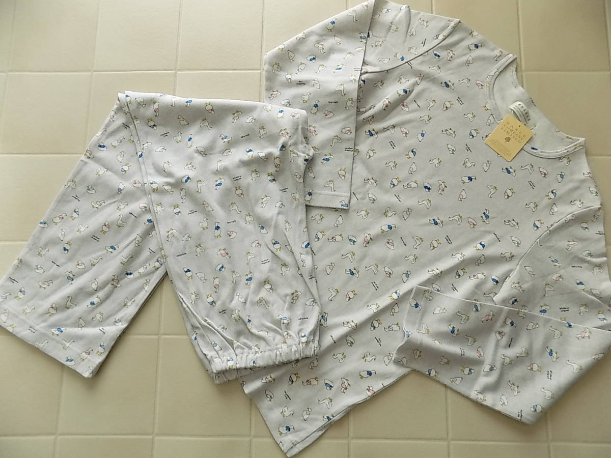 新品・タグ付☆ＮＡＲＵＥナルエー☆あひる柄セットアップ☆Ｍ～Ｌ