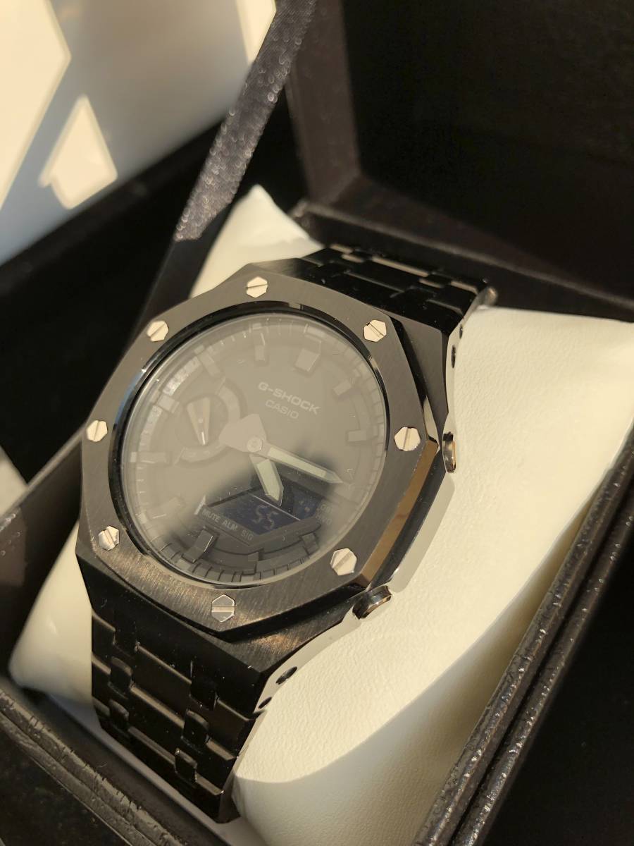 G-SHOCK Gショック カシオーク メタルカスタム 中古 美品 GA-2100 
