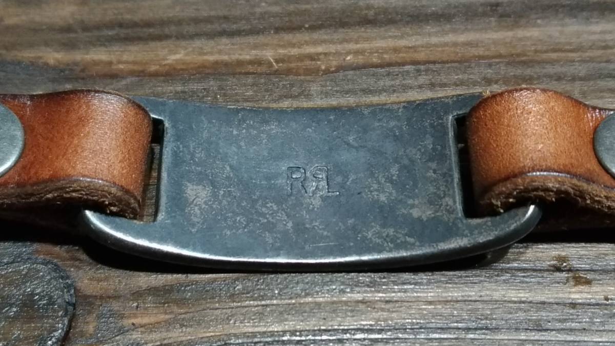 1円スタート DOUBLE RL 【未使用美品】 RRL メタルプレートブラウン 
