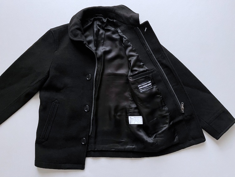 ドゥニーム Denime メルトン シングルボタン Pコート ピーコート 