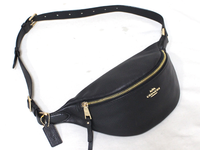 超美品 COACH コーチ レザー メンズ クロス ボディバッグ F48738