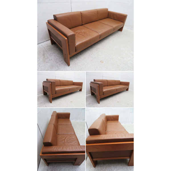 □G772□美品□knoll/ノール□スカルパ□名作□バスチアーノ□本革 
