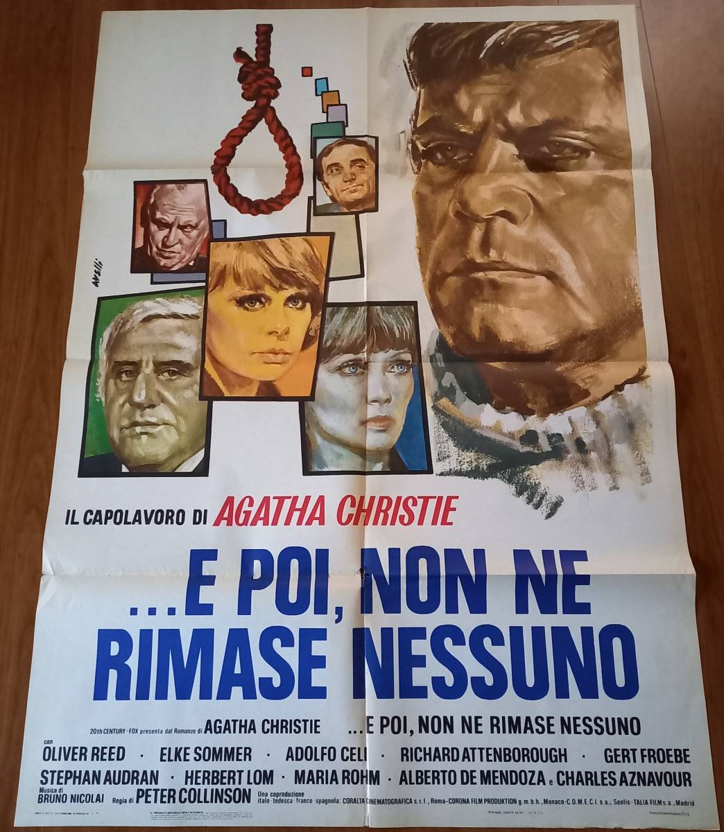 伊オリジナルビッグな１パネルポスター オリヴァー リード エルケ ソマー アガサ クリスティ原作 そして誰もいなくなった ホラー サスペンス 売買されたオークション情報 Yahooの商品情報をアーカイブ公開 オークファン Aucfan Com