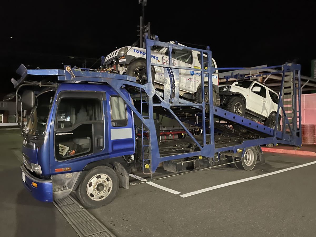 イスズ 3台積み積載車 キャリアカー 8トン 普通免許ok 4tトラック 中型トラック 売買されたオークション情報 Yahooの商品情報をアーカイブ公開 オークファン Aucfan Com