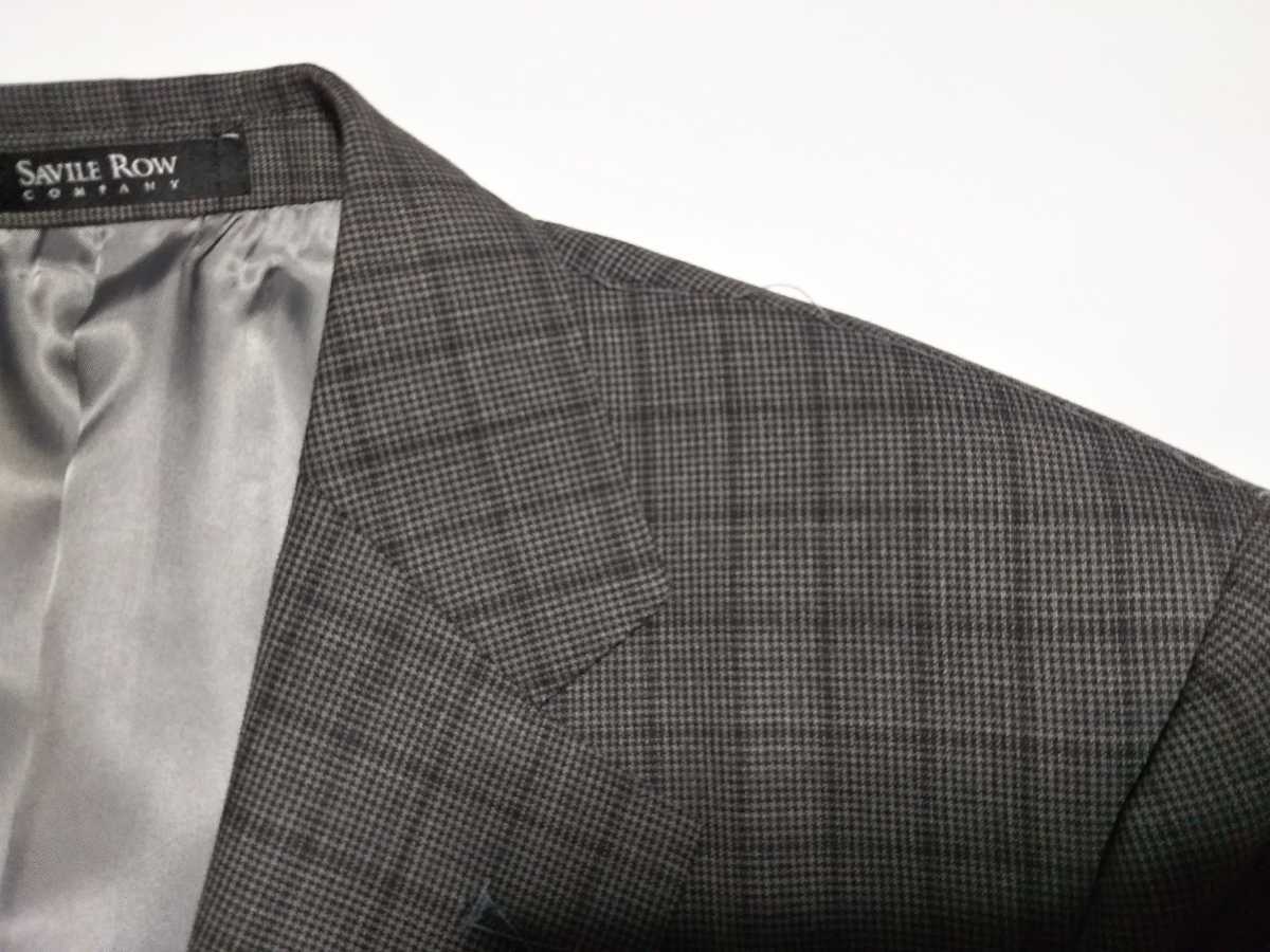 Savile Row サヴィルロウ スーツ グレー ストライプ BE7 ウール Savile