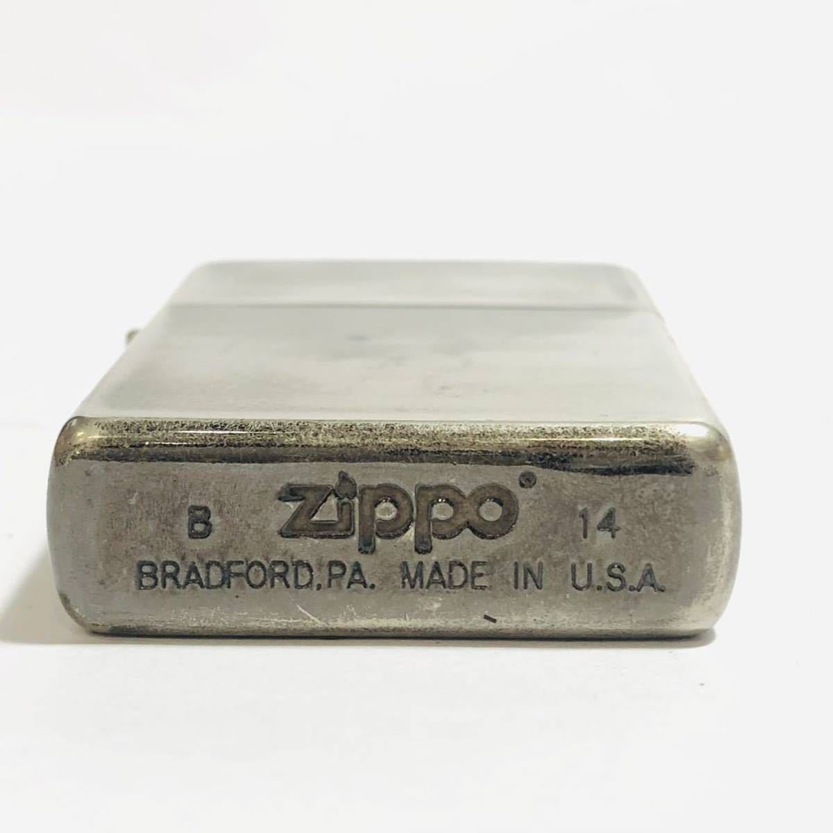 □【1円スタート】ZIPPO ジッポ☆Roenロエン☆SKULL☆ドクロ☆2014年式 