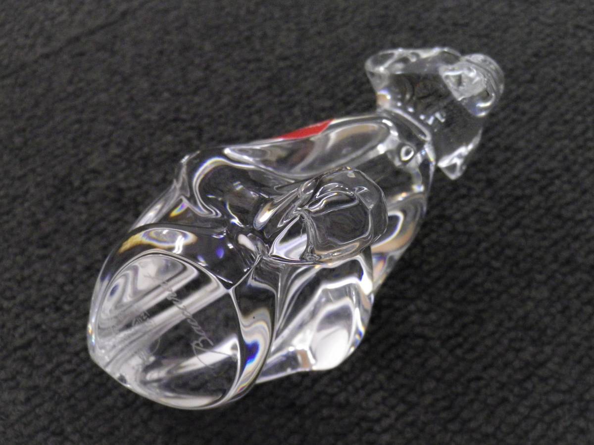 ☆バカラ 干支「猿」 サル フィギュリン 置物 人形☆ ガラス 工芸品