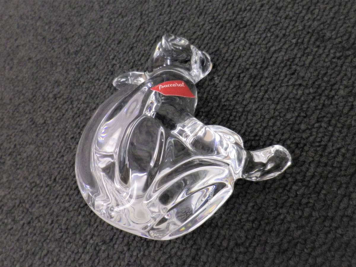 ☆バカラ 干支「猿」 サル フィギュリン 置物 人形☆ ガラス 工芸品