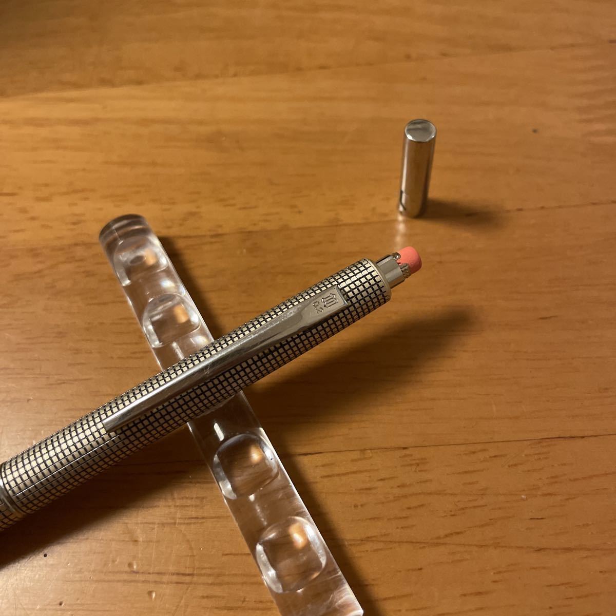 廃盤 Newman ニューマン シャーペン 0.2mm パイプスライド式 格子 昭和